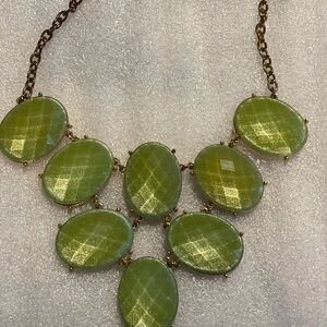 Elegant Green Statement Necklace